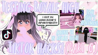 Testing Royale high Tiktok hacks🌸🍭! (Part 6)