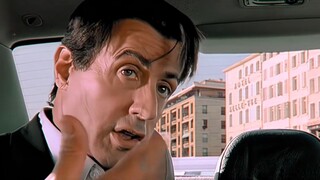 Never tell a taxi driver that you're in a hurry, even if you're Sylvester Stallone!