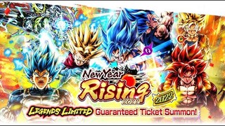 Dragon Ball Legends- NEW YEARS RISING GUARANTEED LF SUMMONS! THE MOST INSANE VALUE BANNER?