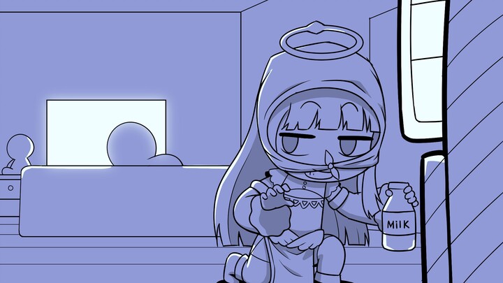 [B limit] You may not know that I am actually a spy, sneaking into your house to drink milk