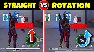 Straight Drag vs Rotation Drag In Free Fire | How to do Rotation Drag and Straight Drag In Free Fire