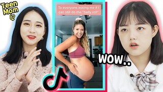 Korean Teen Mom React To Teen Pregnancy TikTok!!