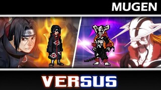 Itachi VS Ichigo Hollow - Bleach VS Naruto Mugen