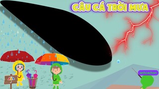 PLAY TOGETHER | MUA BỘ ĐỒ ÁO MƯA Ô DÙ THỬ ĐI CÂU CÁ TO LÚC TRỜI MƯA ( Cà Chớn )