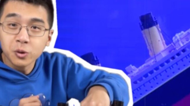 Something new! The largest Lego fish tank in history/restore the sunken scene of the Titanic