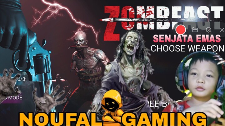 main game zombeast, ada banyak zombie aku pakai senjata emas