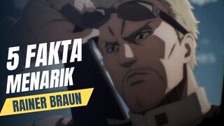 5 fakta unik dan menarik tentang attack on Titan: Rainer braun