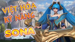 Sona, tiêu điểm tướng, Việt hóa kỹ năng | Liên Minh Tốc Chiến - Wild Rift