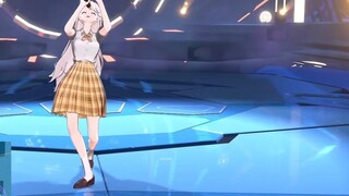 The choreography of "Strong Wind and Big Back Hair" that Naibao just learned from watching Wanbi's l