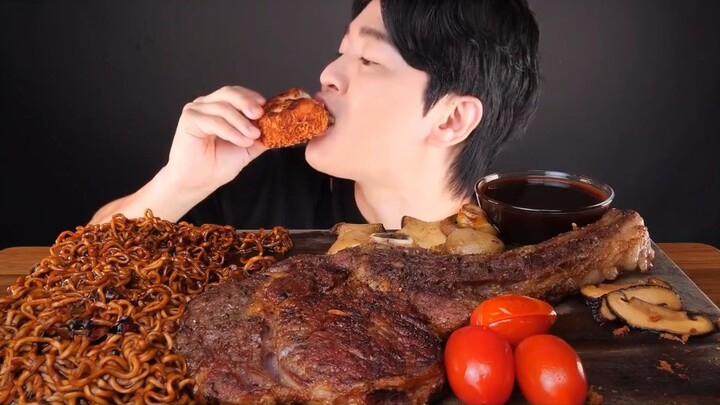 Ăn cả thế giới - Đùi Cừu nướng tảng đút lò |ăn Mukbang|