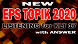 EPS TOPIK 2020 NEW | KLT 17 LISTENING EXAM | review | AJ PAKNERS