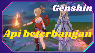 Api beterbangan