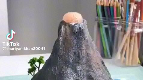 how to make a volcano project.