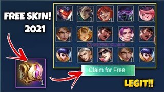 FIRST TO FREE SKIN "GET 1 CHEST AND SKIN" NEW EVENT 2021 MOBILE LEGENDS