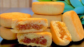 Taiwanese pineapple cake_Công thức chuẩn bánh dứa Đài Loan hương vị hấp dẫn khó quên_Bếp Hoa