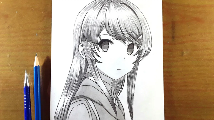 วิธีการวาดการ์ตูน - sakurajimai mai seishun blind yarou วาดกระต่ายสาว