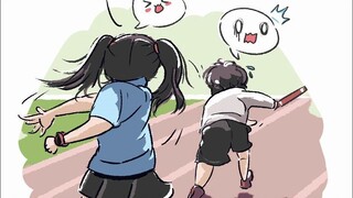 أختي سأساعدك بكل ما أملك، هيا اذهبي واحصلي على المركز الأول!