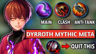 MLBB: MAX DMG EMBLEM SET-UP | DYRROTH BEST BUILD 2022 | BUILD TOP 1 GLOBAL DYRROTH