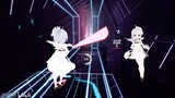 【Beat Saber】Complex movements. Waist can be seen by lowering head