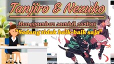 "Sedang tidak baik-baik saja". Tanjiro & Nezuko.