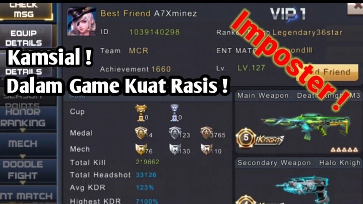 Dalam Game pun kuat Rasis | A7Xminez 1.0