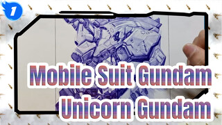 Mobile Suit Gundam| Tự vẽ Unicorn Gundam_1