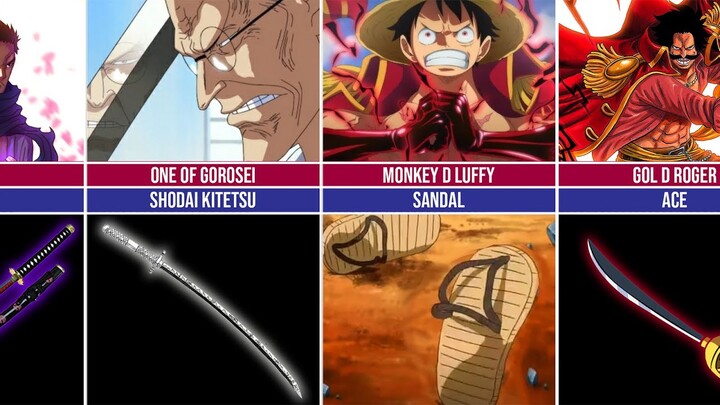 ONE PIECE ALL Popular Weapon of One Piece Characters | Luffy Only Wears Sandals !!