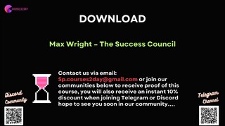 [COURSES2DAY.ORG] Max Wright – The Success Council