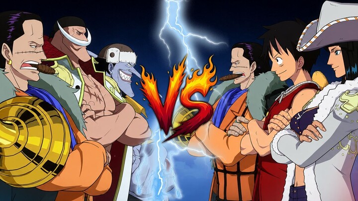 CROCODILE vs LUFFY,ROBIN & CROCODILE!! 3 vs 3 PvP  - ONE PIECE : AMBITION