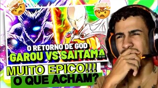 REACT GAROU SE TORNOU UM DEUS?! SAITAMA VS DEUS GAROU - ONE PUNCH MAN Cap 164