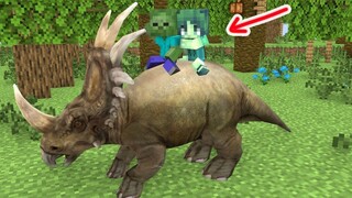 MONSTER SCHOOL : BABY ZOMBIE AND DINOSAURS - MINECRAFT ANIMATION