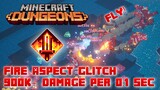 Fire Aspect Glitch, 900k+ Damage Per 0.1 Sec, Launch Enemies Into The Air! Minecraft Dungeons