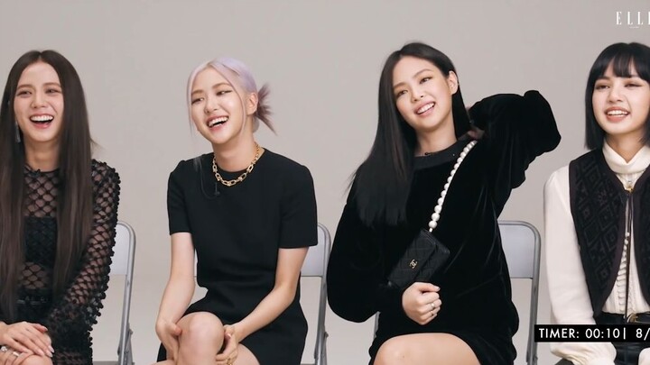 BLACKPINK ELLE Exclusive Interview - Live Cover of some famous songs