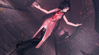 [MMD] ลั่วเทียนยีร่ายรำในชุดกี่เพ้าลายกุหลาบ