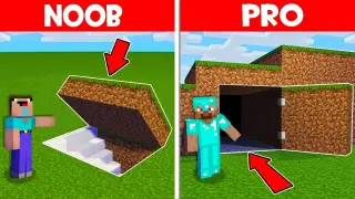 Minecraft NOOB vs PRO : NOOB FOUND WHAT VILLAGER HIDE IN THIS SECRET UNDERGROUND BASE! (Animation)
