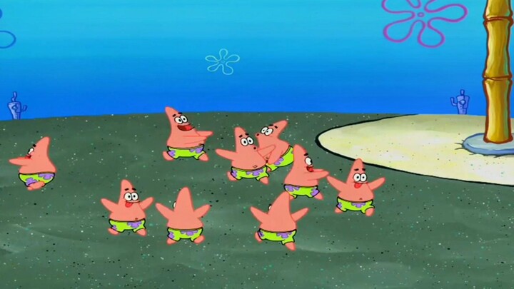 Bintang Patrick dipotong-potong dan dibagi menjadi beberapa Bintang Patrick untuk dimainkan sendiri!