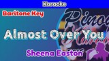 Almost Over You by Sheena Easton (Karaoke : Baritone Key)