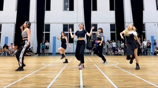 "FEARLESS" - LE SSERAFIM double perspective super dance | basketball game cheerleading five-person v