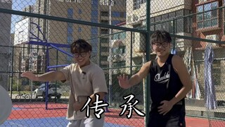 Practicing Chicken Kung Fu with my brothers