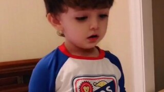 并不知道自己就是外国小朋友的宝贝，开始决定好好学英语