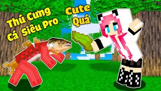 PANDA THỬ THÁCH 24 GIỜ NUÔI THÚ CƯNG NGƯỜI CÁ TRONG MINECRAFT*PANDA TROLL REDHOOD BẰNG CÁ CÓ CHÂN