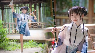 武侠小说里的小师妹有脸了！甜飒笛子舞【初梦谣】【红杉】