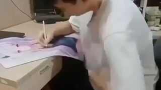 khi bạn quá mê học sinh hina trong blue archive ( đây không phải video của tôi)