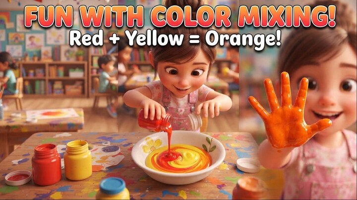Fun Color Mixing Song for Kids | Learn Colors with KOKOKIKI