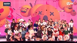 IVE - Kep1er - NMIXX - LE SSERAFIM - New Jeans performs "Cheer Up" by Twice at MAMA 2022 Day 1