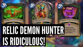 Relic Demon Hunter looks INSANE! A better Skull of Guldan!? | Castle Nathria Card Review