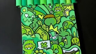 The professor's characters are all green and panicked.