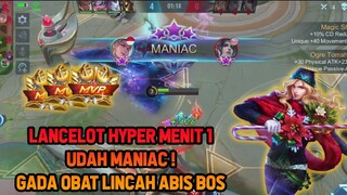 LANCELOT HYPER 1 MENIT DAPET MANIAC ! ASSASIN PALING SAKIT SEKARANG - Mobile Legends