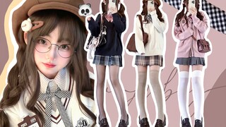 【JK Uniform】Pure school girl outfit🐼Japanese anime feeling(๑ơ ω<)♥
