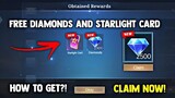 HOW TO GET FREE STARLIGHT CARD AND DIAMONDS! NEW! LEGIT FREE (CLAIM NOW!) | MOBILE LEGENDS 2022